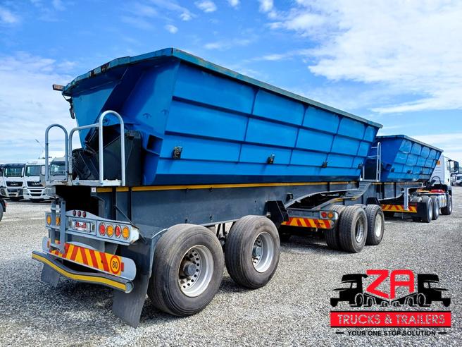 2018 SA TRUCK BODIES 40 CUBE SIDE TIPPER TRAILER & 2019 & 2020 MAN TGS 33.480