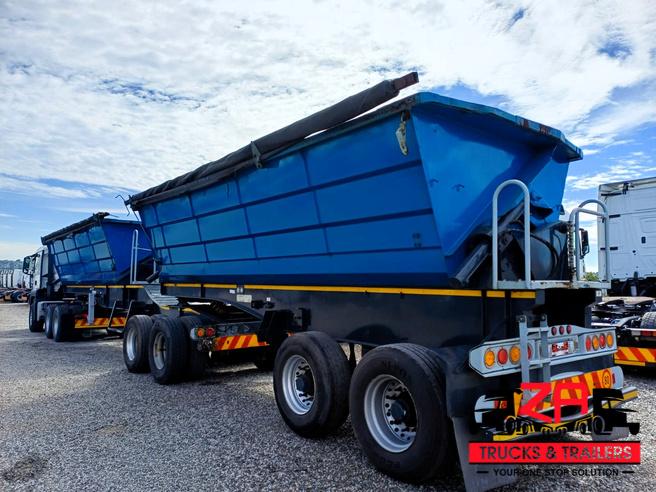 2018 SA TRUCK BODIES 40 CUBE SIDE TIPPER TRAILER & 2019 & 2020 MAN TGS 33.480