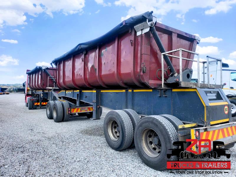 2007 TOP TRAILER 40 CUBE SIDE TIPPER