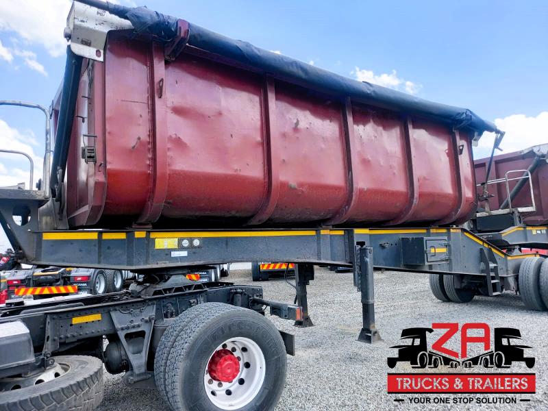 2007 TOP TRAILER 40 CUBE SIDE TIPPER