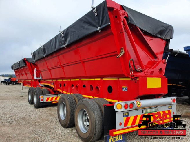 2014 AFRIT 45 CUBE SIDE TIPPER TRAILER