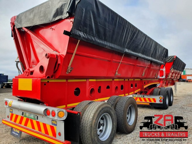 2014 AFRIT 45 CUBE SIDE TIPPER TRAILER