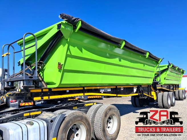 2022 LEADER 45 CUBE SIDE TIPPER TRAILERS