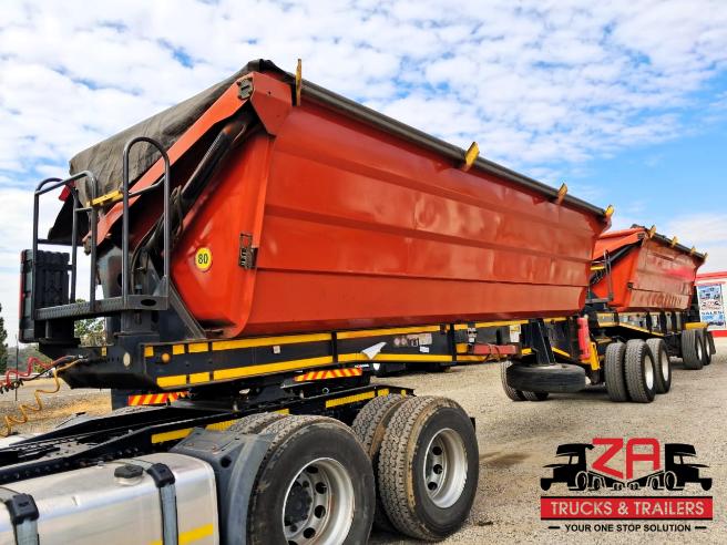 2022 LEADER 45 CUBE SIDE TIPPER TRAILERS