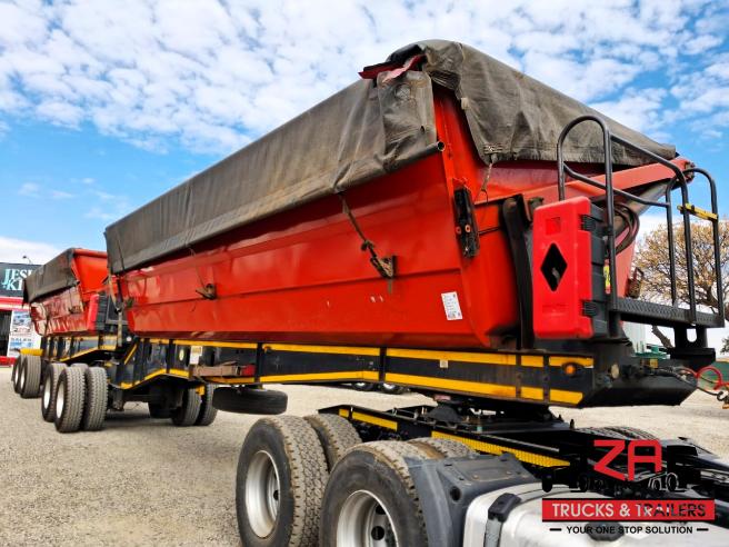 2022 LEADER 45 CUBE SIDE TIPPER TRAILERS