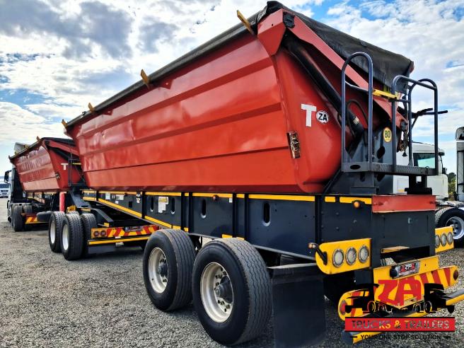 2022 LEADER 45 CUBE SIDE TIPPER TRAILERS