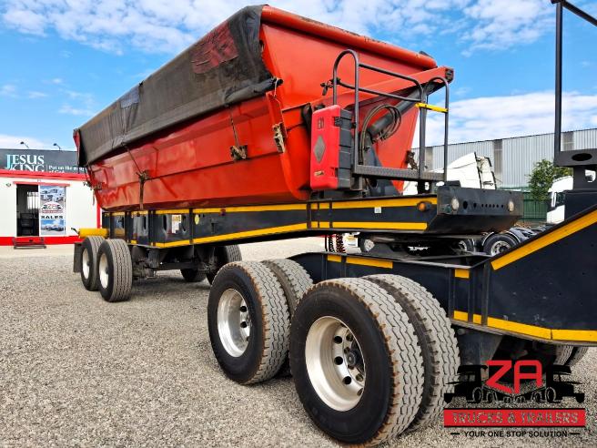 2022 LEADER 45 CUBE SIDE TIPPER TRAILERS