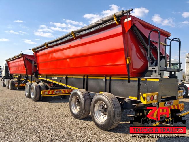2022 LEADER 45 CUBE SIDE TIPPER TRAILERS