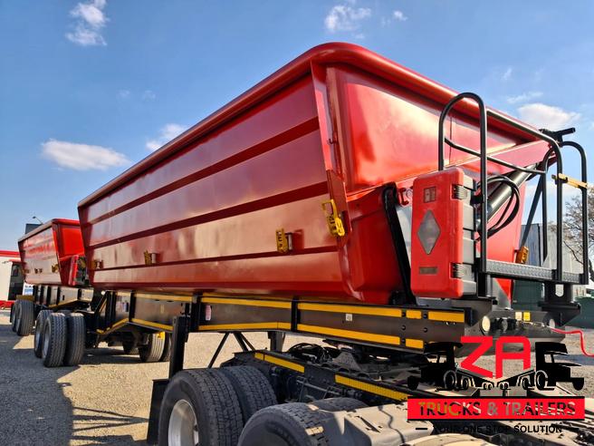 2022 LEADER 45 CUBE SIDE TIPPER TRAILERS
