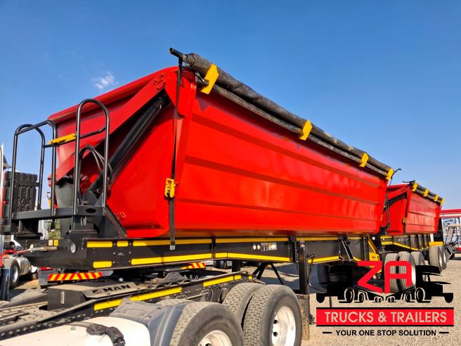 2022 LEADER 45 CUBE SIDE TIPPER TRAILERS