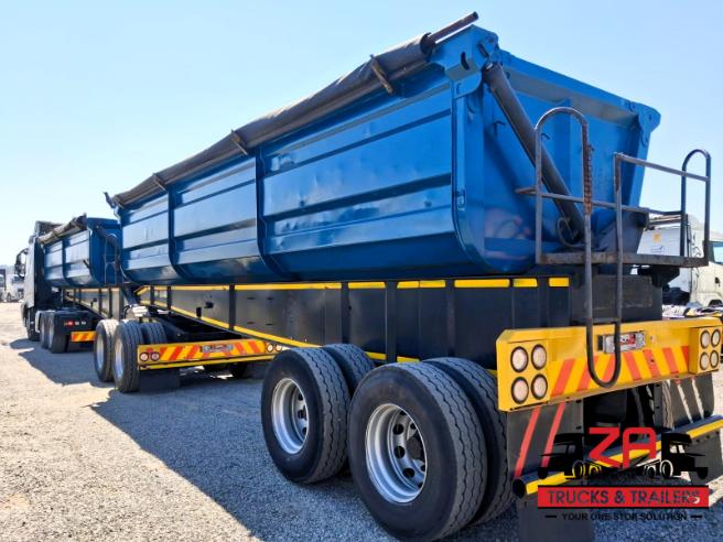 2010 TOP TRAILER 40 CUBE SIDE TIPPER