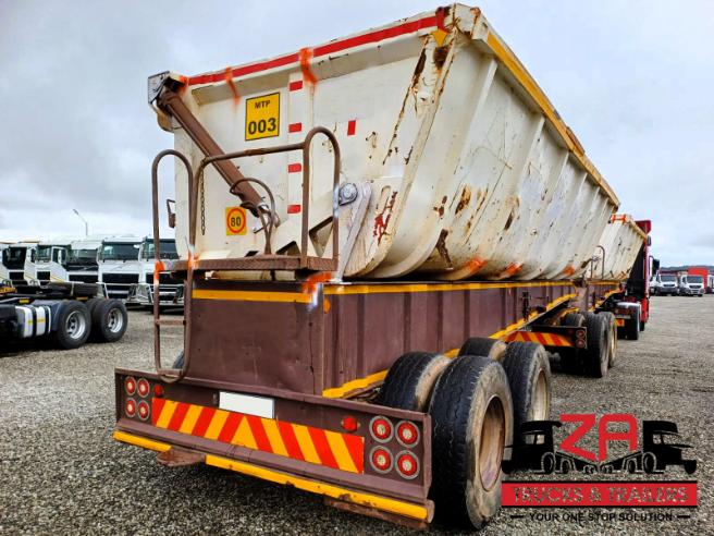 2007 TOP TRAILER 40 CUBE SIDE TIPPER