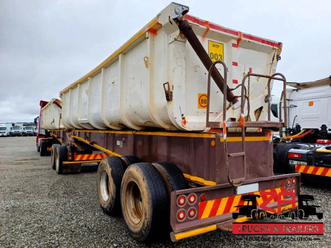2007 TOP TRAILER 40 CUBE SIDE TIPPER