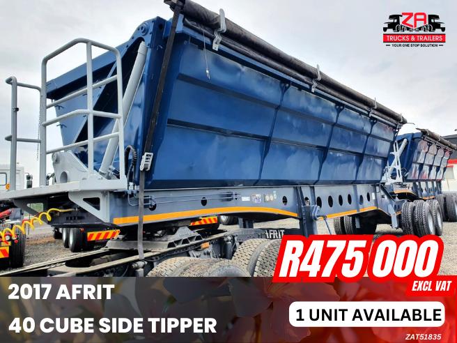 2017 AFRIT 40 CUBE SIDE TIPPER #835