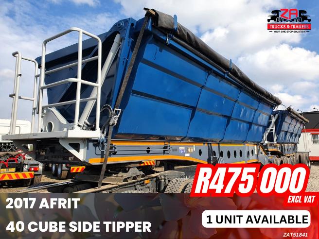 2017 AFRIT 40 CUBE SIDE TIPPER #841