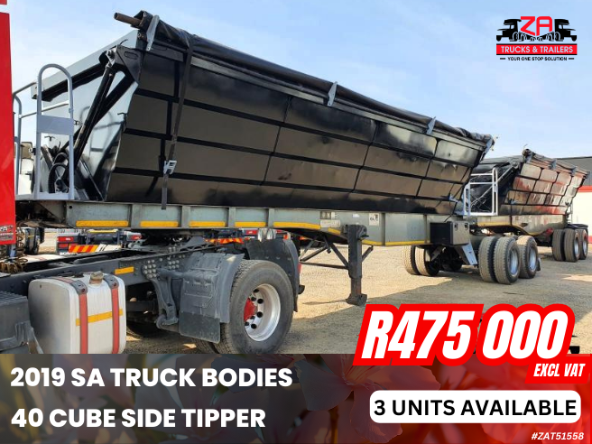 2019 SA TRUCK BODIES 40 CUBE SIDE TIPPER #558