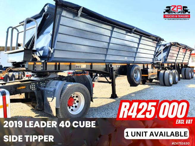 2019 LEADER 40 CUBE SIDE TIPPER #630