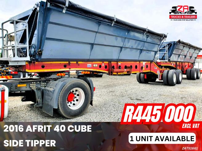 2016 AFRIT 40 CUBE SIDE TIPPER #661