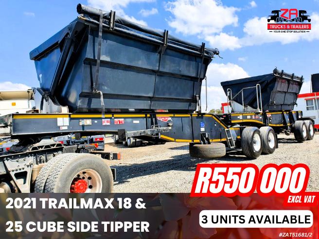 2021 TRAILMAX 18 & 25 CUBE SIDE TIPPER #681