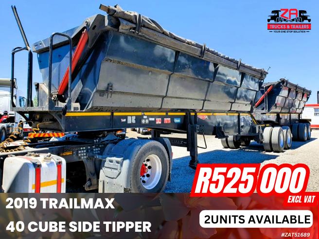 2019 TRAILMAX 40 CUBE SIDE TIPPER #689