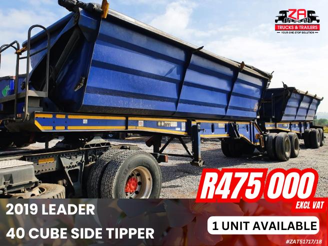 2019 LEADER 40 CUBE SIDE TIPPER #717