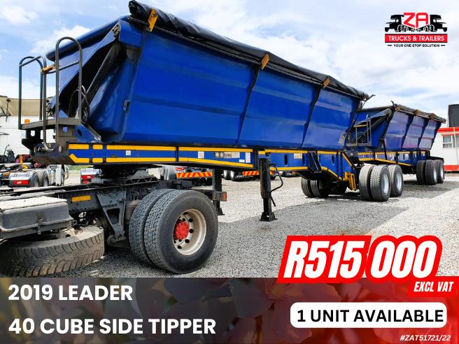 2020 LEADER 40 CUBE SIDE TIPPER #721