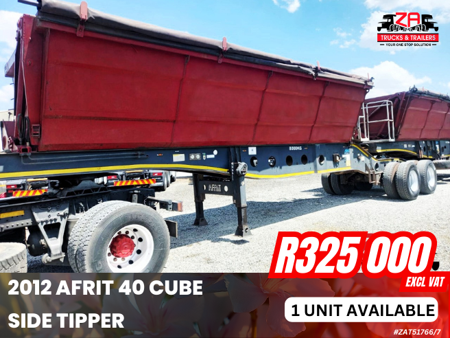 2012 AFRIT 40 CUBE SIDE TIPPER #766