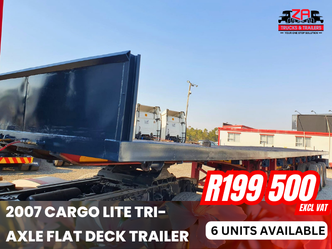 2007 CARGO LITES TRI AXLE FLAT DECK TRAILER #062