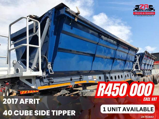 2017 AFRIT 40 CUBE SIDE TIPPER #843