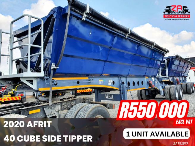 2020 AFRIT 40 CUBE SIDE TIPPER #877